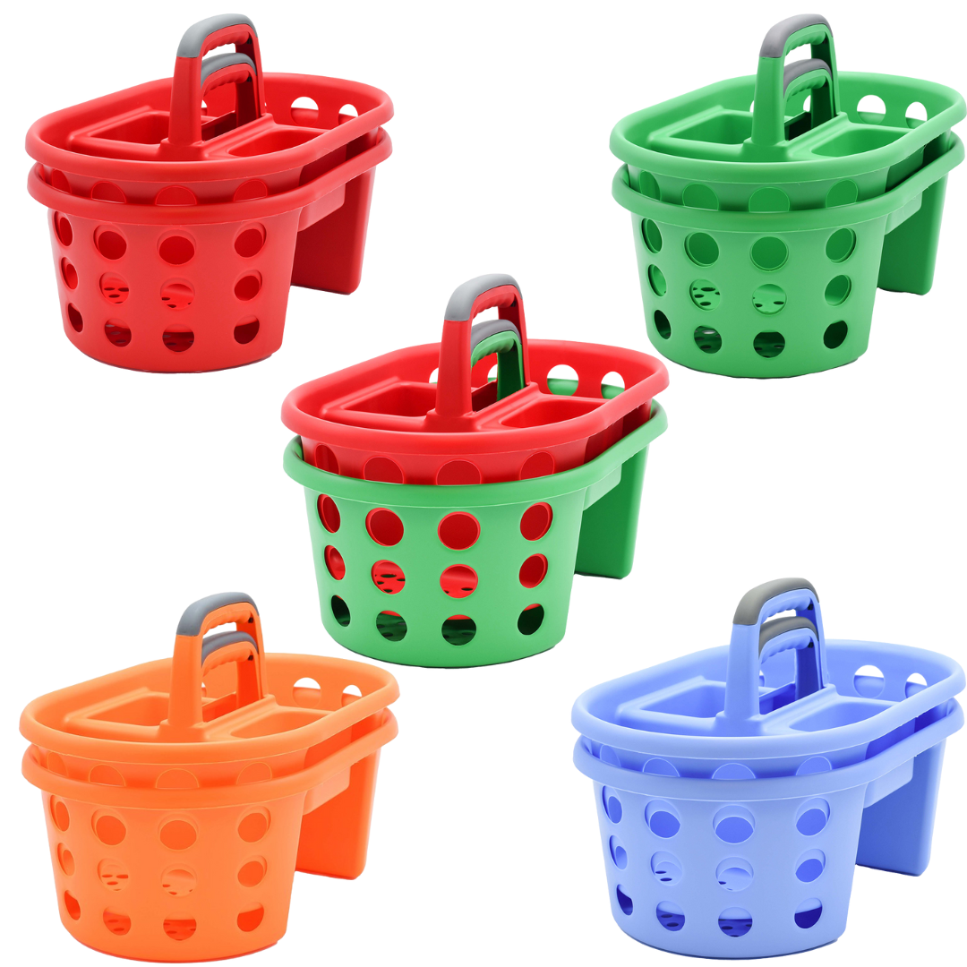 SimplyKleen Set of 2 Bathroom and Cabinet Multipurpose Organizer Baskets