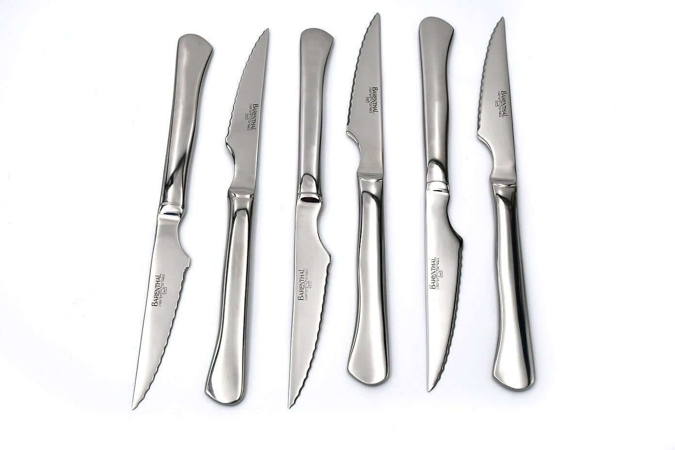 Vintage BARENTHAL Red French Steak Knives Set of Five Retro 