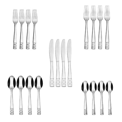 KitchenTrend 20-piece Stainless Steel Silverware Set (Service for 4) Checkmate