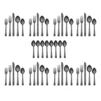 EcoTrend Swirl 48 Piece Black Recycled Stainless Steel and Packaging