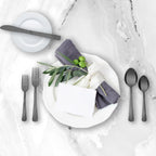 EcoTrend Swirl 48 Piece Black Recycled Stainless Steel and Packaging