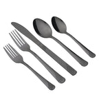 EcoTrend Swirl 48 Piece Black Recycled Stainless Steel and Packaging