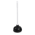 1/2 Pack Toilet Plunger, Heavy Duty Rubber Plunger with Long Handle for Bathroom Kitchen Drains