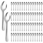 60-Piece Stainless Steel Silverware Set - Polished Dinner Spoons, Tea Spoons & Dinner Forks