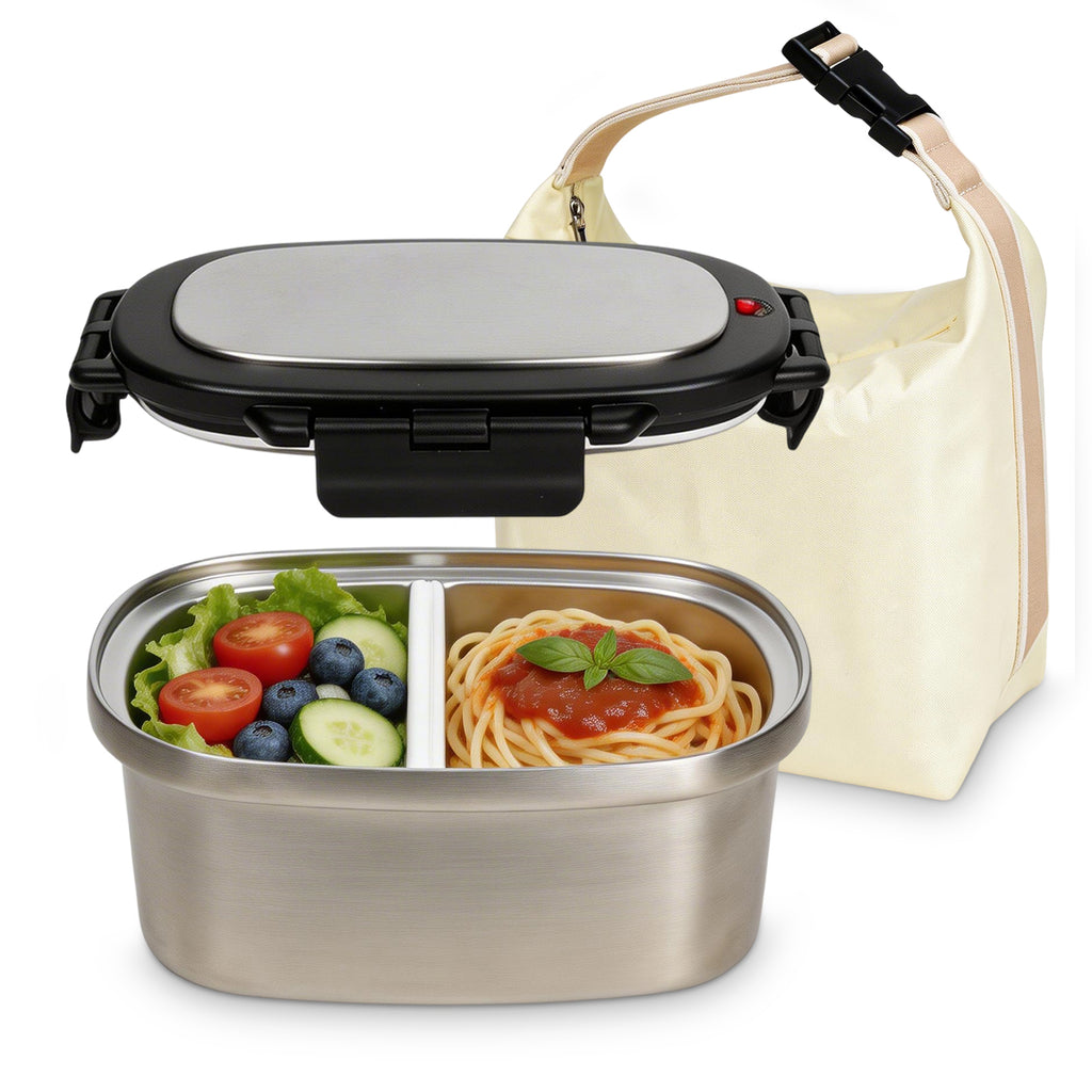 KOOMADE 33oz Vacuum Insulated Lunch Box Set with Lunch Bag – Leakproof Stainless Steel Bento Food Container