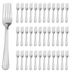 36/60-Piece Stainless Steel Dinner Forks Set, 7.1" Food-Grade Metal Forks for Home & Restaurant
