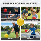 Koomade 8 /16 Pack 40-Hole Pickleball Balls - Durable, Consistent Bounce for All Courts