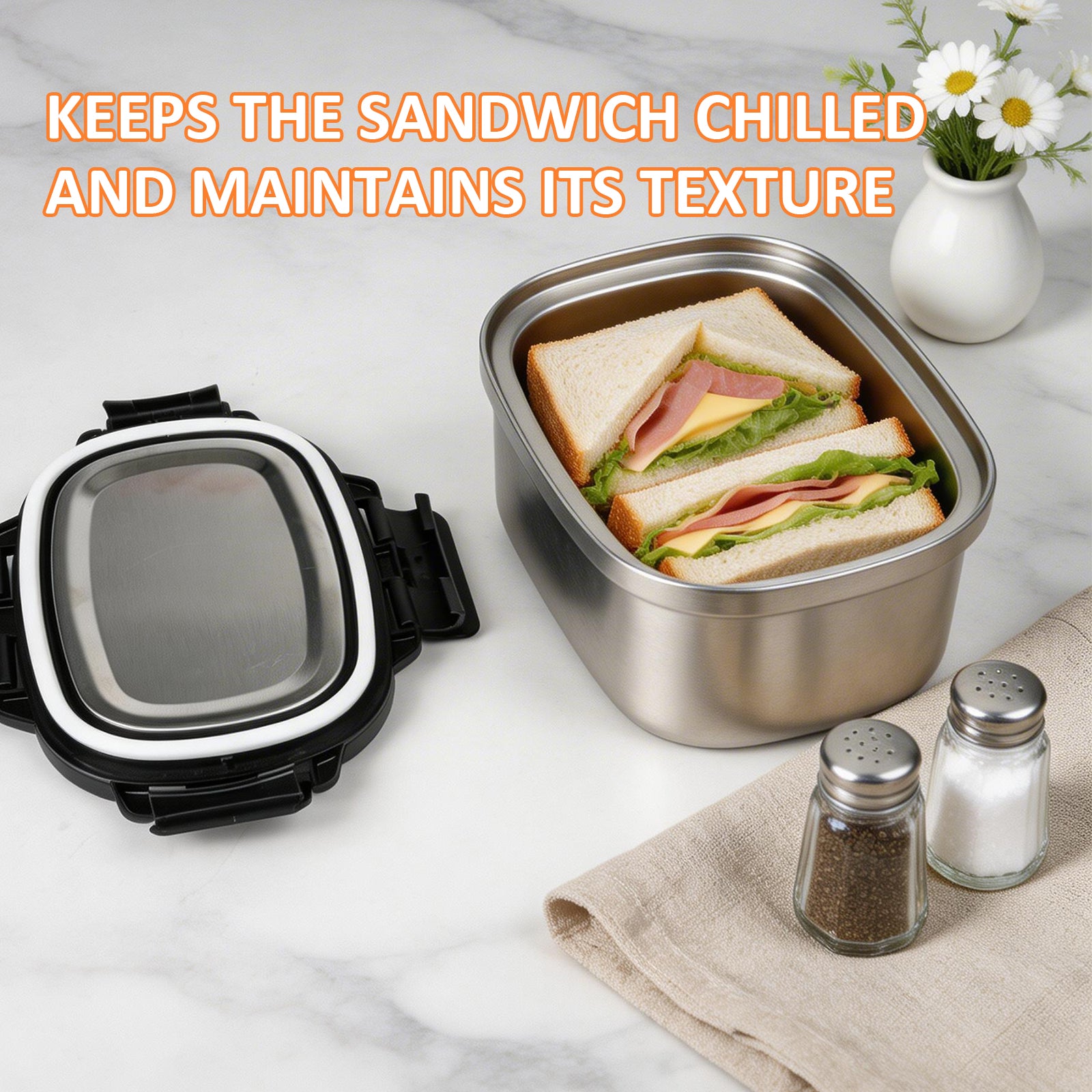 KOOMADE 33oz Vacuum Insulated Lunch Box Set with Lunch Bag – Leakproof Stainless Steel Bento Food Container