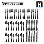 24/48-Piece Christmas Stainless Steel Flatware Set with Steak Knives, Dishwasher Safe Silverware Set