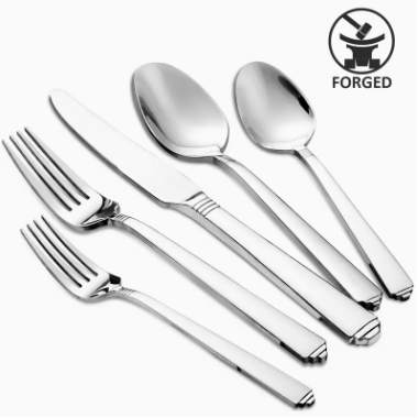 20PCS Stainless Steel Tableware Set Silverware set, Durable, Modern, and Versatile Utensils for Restaurants, Hotels, Family Gatherings, and Outdoor Events - Premium Quality, Rust-Resistant, and Easy to Clean, Perfect for Holiday, Christmas, New Year Gifts