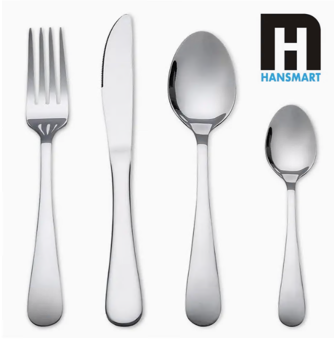 24Piece - Silverware set Stainless Steel Flatware Set for 6 People - Tableware Set Includes Knife Fork Spoon, Cutlery Set Dishwasher Safe, Tableware Set for Christmas Holiday Celebration
