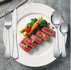 24Piece - Silverware set Stainless Steel Flatware Set for 6 People - Tableware Set Includes Knife Fork Spoon, Cutlery Set Dishwasher Safe, Tableware Set for Christmas Holiday Celebration