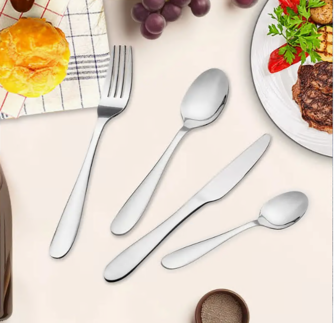 24Piece Stainless Steel Flatware Set for 6 People, Silverware set Sleek & Durable Utensils For Wedding Dinning Household Hotel Kitchen And Dinning Restaurant Tableware, For Halloween, Christmas, Thanksgiving