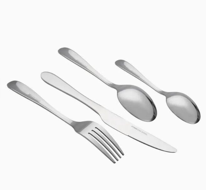 24Piece Stainless Steel Flatware Set for 6 People, Silverware set Sleek & Durable Utensils For Wedding Dinning Household Hotel Kitchen And Dinning Restaurant Tableware, For Halloween, Christmas, Thanksgiving