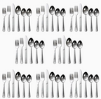 48PCS Christmas Tableware Set, Stainless Steel Silverware set, Cutlery Set Durable, Modern, For Home Kitchen Hotel Restaurant Party Beer Festival Thanksgiving Easter Christmas Wedding