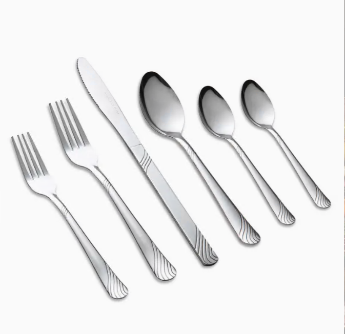 48PCS Christmas Tableware Set, Stainless Steel Silverware set, Cutlery Set Durable, Modern, For Home Kitchen Hotel Restaurant Party Beer Festival Thanksgiving Easter Christmas Wedding