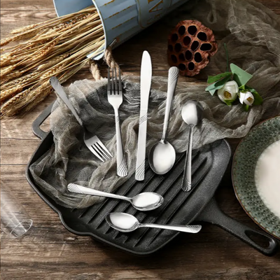 48PCS Christmas Tableware Set, Stainless Steel Silverware set, Cutlery Set Durable, Modern, For Home Kitchen Hotel Restaurant Party Beer Festival Thanksgiving Easter Christmas Wedding