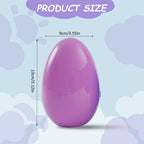 Hansmart Unfilled Easter Eggs, with Hinge Bulk Colorful Bright Empty Plastic Easter Eggs, 5.12'' Two Colors