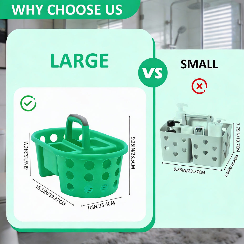 SimplyKleen Set of 2 Bathroom Organizer Baskets - Multipurpose Cabinet Storage Bins