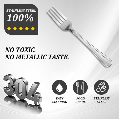 16-Piece Stainless Steel Dinner Fork Set – Durable & Elegant Tableware for Everyday Use