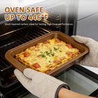 10-Piece Nonstick Carbon Steel Bakeware Set – Oven Safe Pans, Cookie Sheets, Muffin & Loaf Trays for Home Bakers