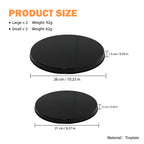 4PCS Black Gas Stove Burner Covers - Durable Tinplate, Anti-Deformation