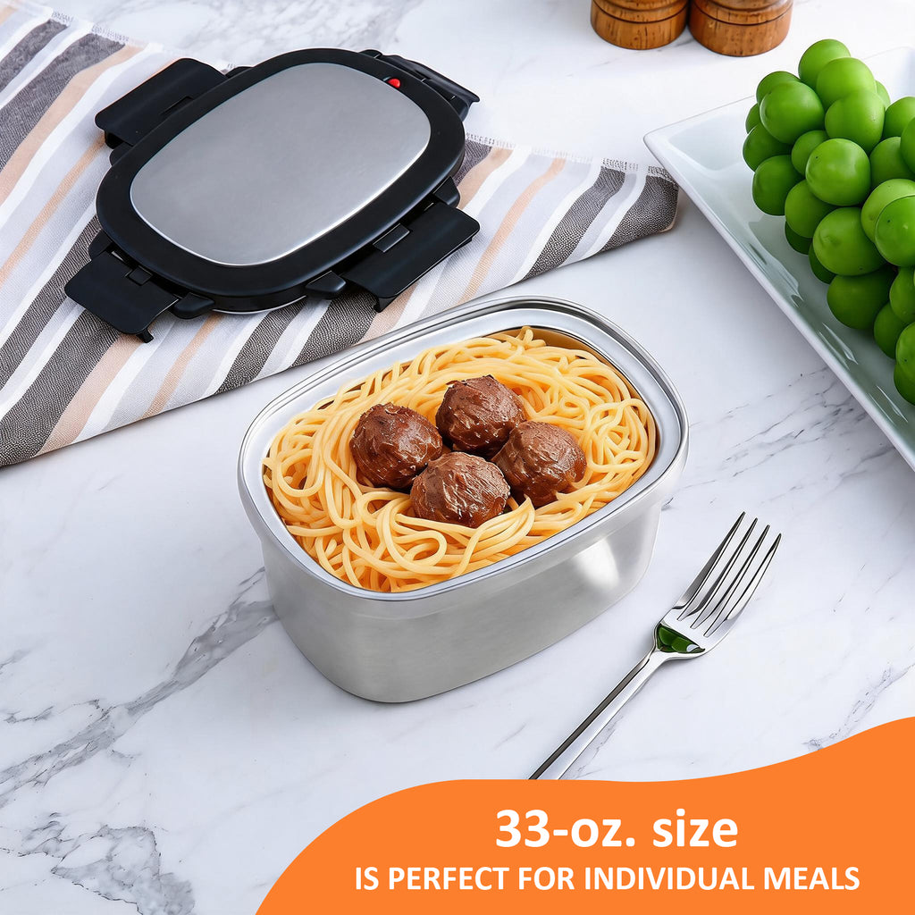 KOOMADE 33oz Vacuum Insulated Lunch Box Set with Lunch Bag – Leakproof Stainless Steel Bento Food Container
