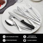 25-Piece Stainless Steel Tableware Set – Elegant Cutlery for Home, Dining & Parties