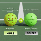 Koomade 8/16 Pack 40-Hole Pickleball Balls, USAPA Standard, Durable Outdoor/Indoor Pickle Balls with Consistent Bounce, Multi-Color Bulk Set for All Courts