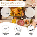 60-Piece Stainless Steel Silverware Set - Polished Dinner Spoons, Tea Spoons & Dinner Forks