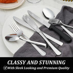25-Piece Stainless Steel Tableware Set – Elegant Cutlery for Home, Dining & Parties