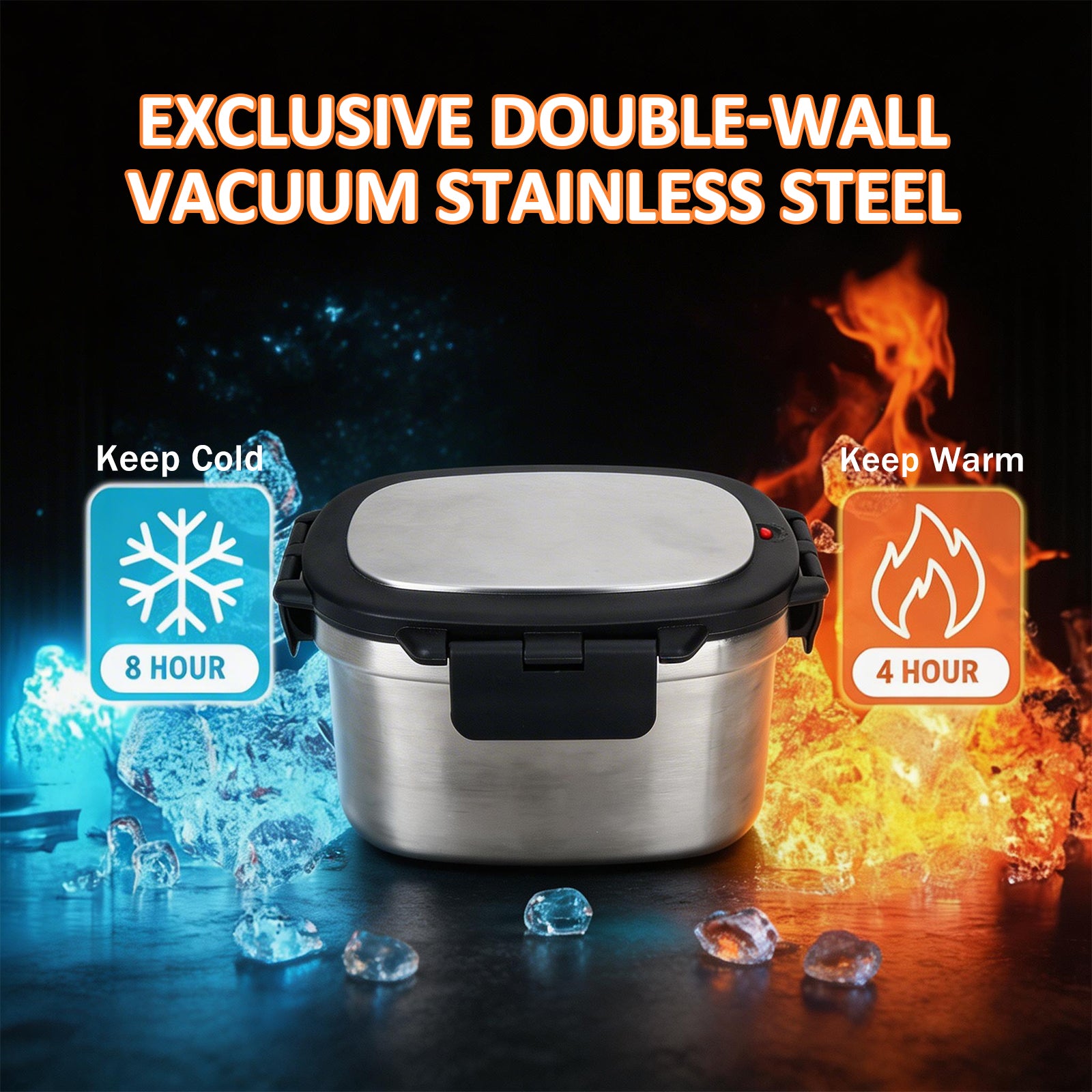 KOOMADE 33oz Vacuum Insulated Lunch Box Set with Lunch Bag – Leakproof Stainless Steel Bento Food Container