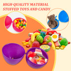 Hansmart Unfilled Easter Eggs, with Hinge Bulk Colorful Bright Empty Plastic Easter Eggs, 2.25'' Assorted Colors