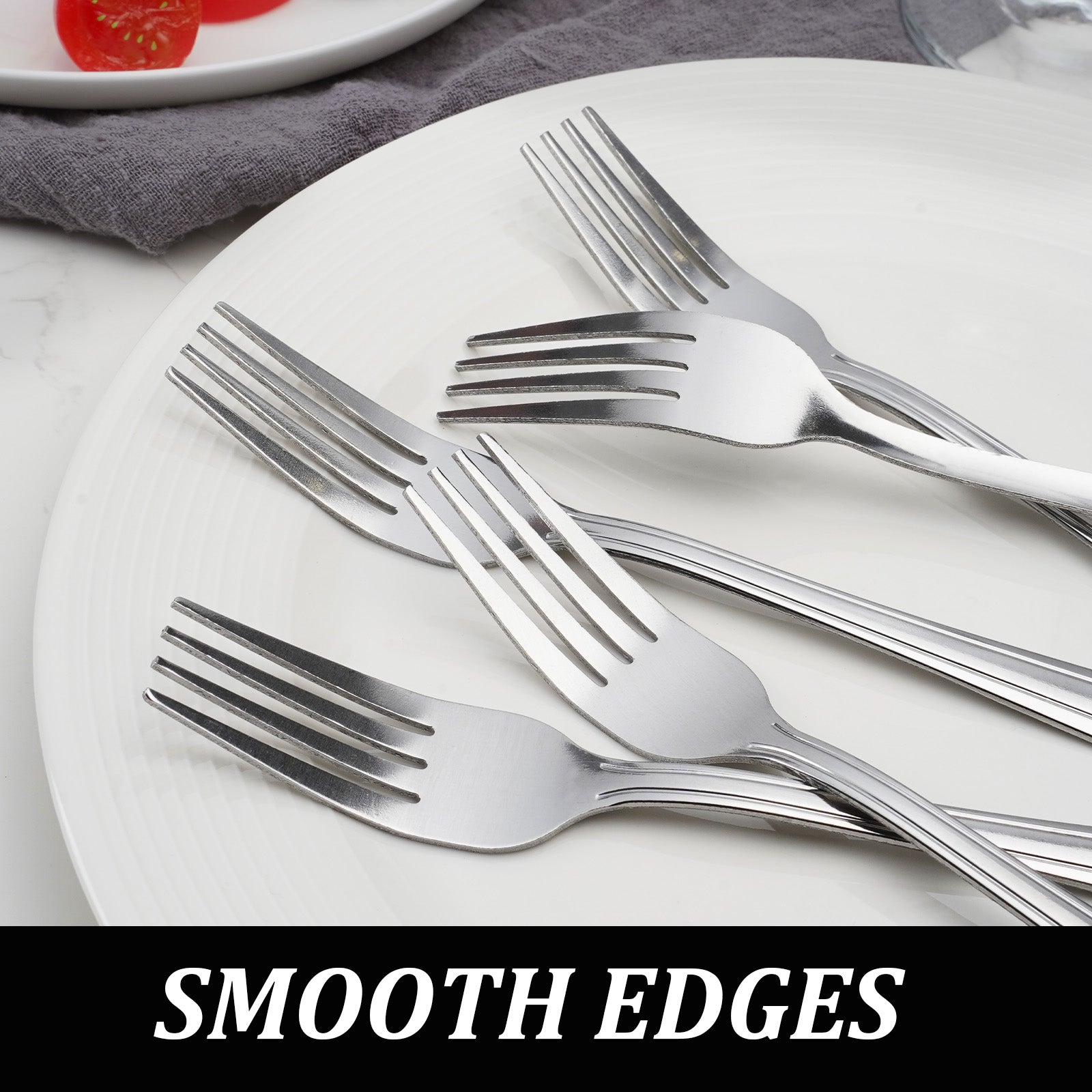 36/60-Piece Stainless Steel Dinner Forks Set, 7.1" Food-Grade Metal Forks for Home & Restaurant