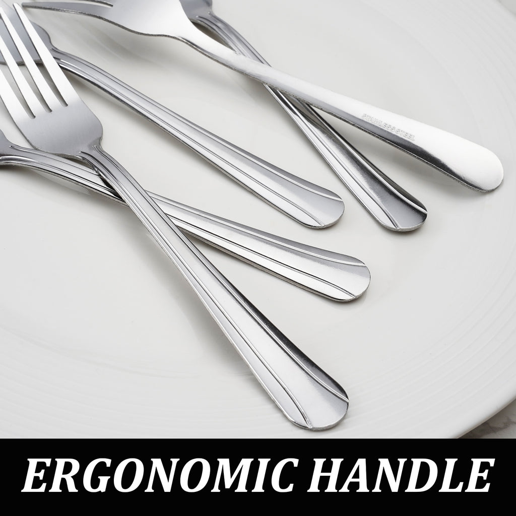 36/60-Piece Stainless Steel Dinner Forks Set, 7.1" Food-Grade Metal Forks for Home & Restaurant