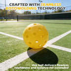 Koomade 8 /16 Pack 40-Hole Pickleball Balls - Durable, Consistent Bounce for All Courts