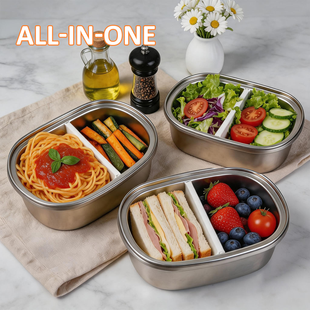 KOOMADE 33oz Vacuum Insulated Lunch Box Set with Lunch Bag – Leakproof Stainless Steel Bento Food Container
