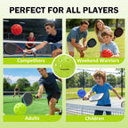 Koomade 8/16 Pack 40-Hole Pickleball Balls, USAPA Standard, Durable Outdoor/Indoor Pickle Balls with Consistent Bounce, Multi-Color Bulk Set for All Courts