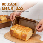 10-Piece Nonstick Carbon Steel Bakeware Set – Oven Safe Pans, Cookie Sheets, Muffin & Loaf Trays for Home Bakers