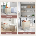 Foldable 67L Laundry Storage Basket - Wheeled, Breathable & Easy to Clean