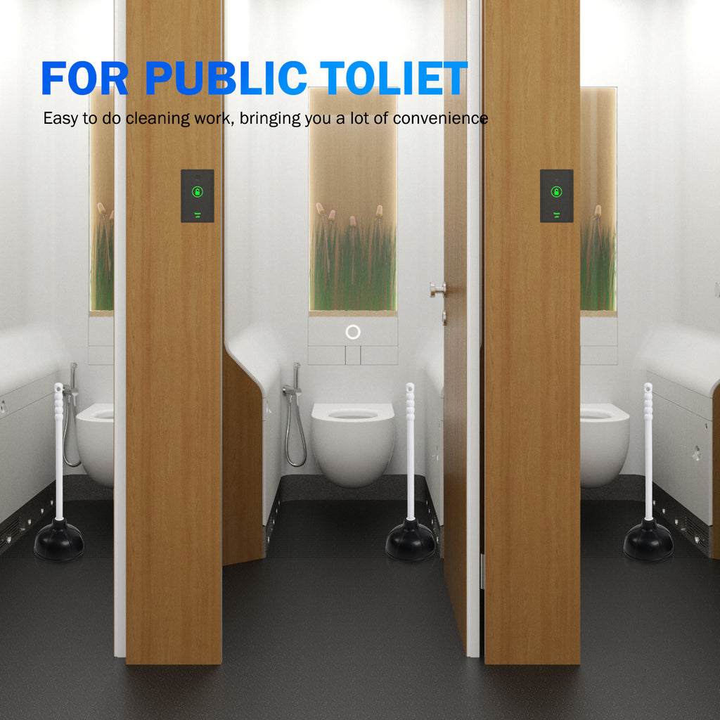 1/2 Pack Toilet Plunger, Heavy Duty Rubber Plunger with Long Handle for Bathroom Kitchen Drains