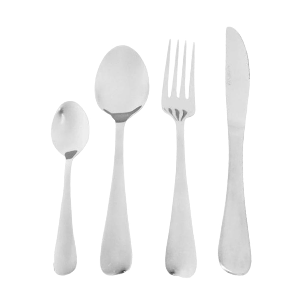 EcoTrend Swirl 48 Piece Silver Recycled Stainless Steel and Packaging