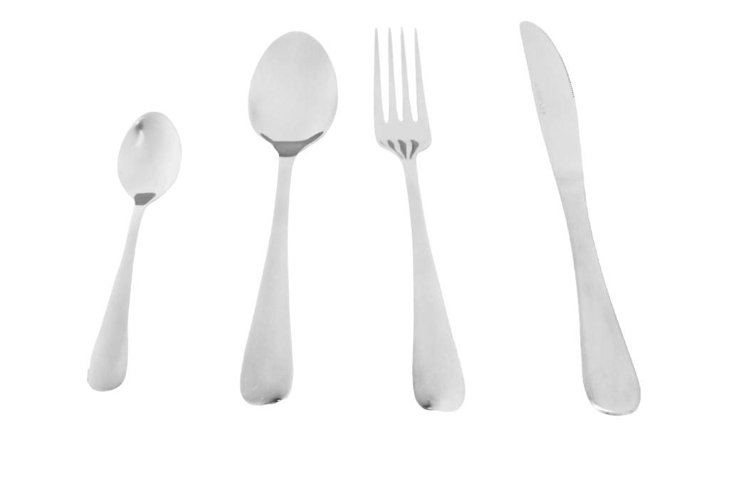 EcoTrend Swirl 48 Piece Silver Recycled Stainless Steel and Packaging