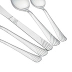 EcoTrend Swirl 48 Piece Silver Recycled Stainless Steel and Packaging