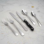 24/48-Piece Christmas Stainless Steel Flatware Set with Steak Knives, Dishwasher Safe Silverware Set