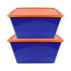 SimplyKleen 14.5-gal. (58-qt.) Fan-Tastic Plastic Storage Containers, 6 Team Color Options,(Pack of 2 or 4)