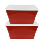 SimplyKleen 14.5-gal. (58-qt.) Fan-Tastic Plastic Storage Containers, 6 Team Color Options,(Pack of 2 or 4)