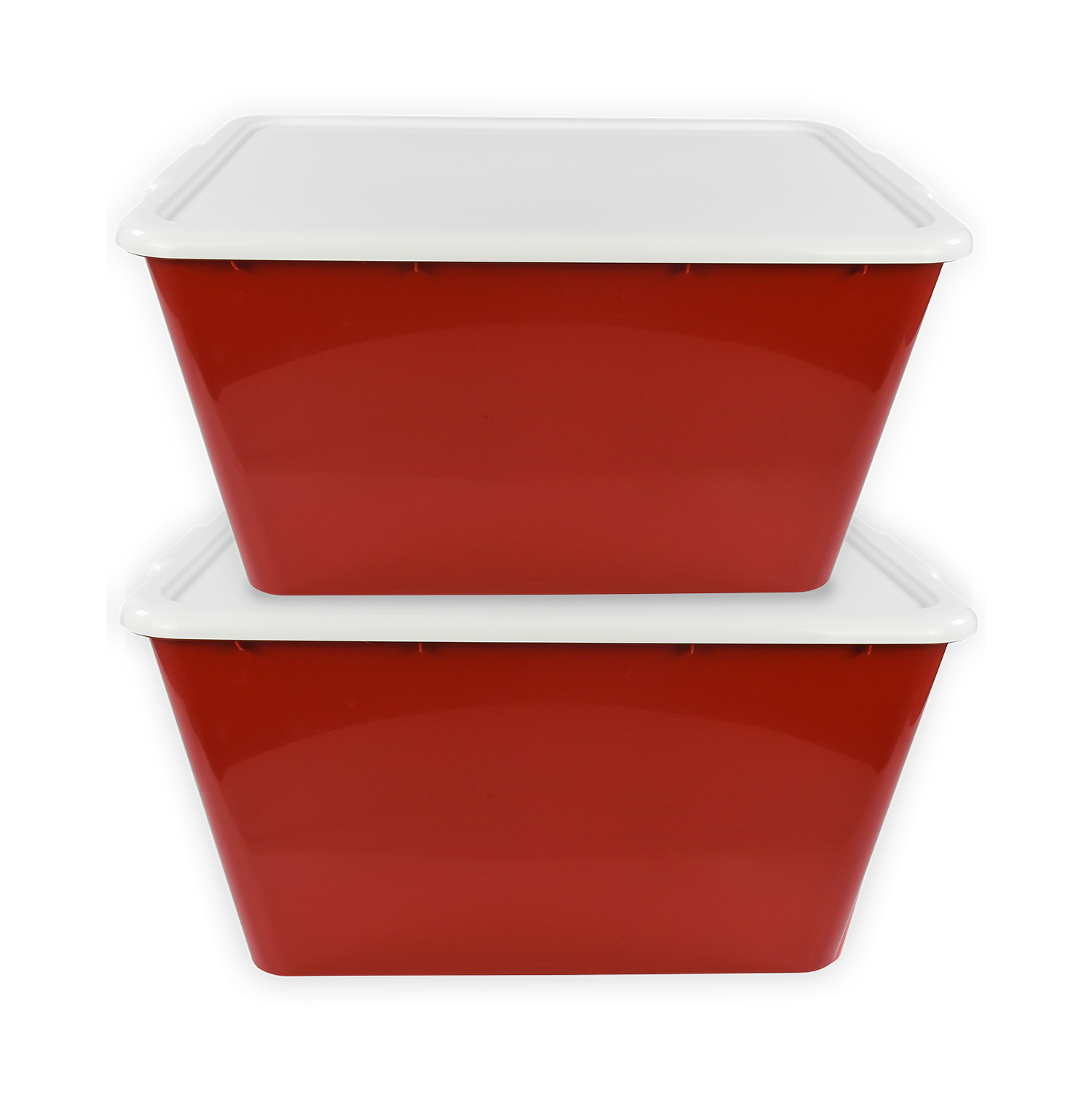 SimplyKleen 14.5-gal. (58-qt.) Fan-Tastic Plastic Storage Containers, 6 Team Color Options,(Pack of 2 or 4)