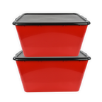 SimplyKleen 14.5-gal. (58-qt.) Fan-Tastic Plastic Storage Containers, 6 Team Color Options,(Pack of 2 or 4)
