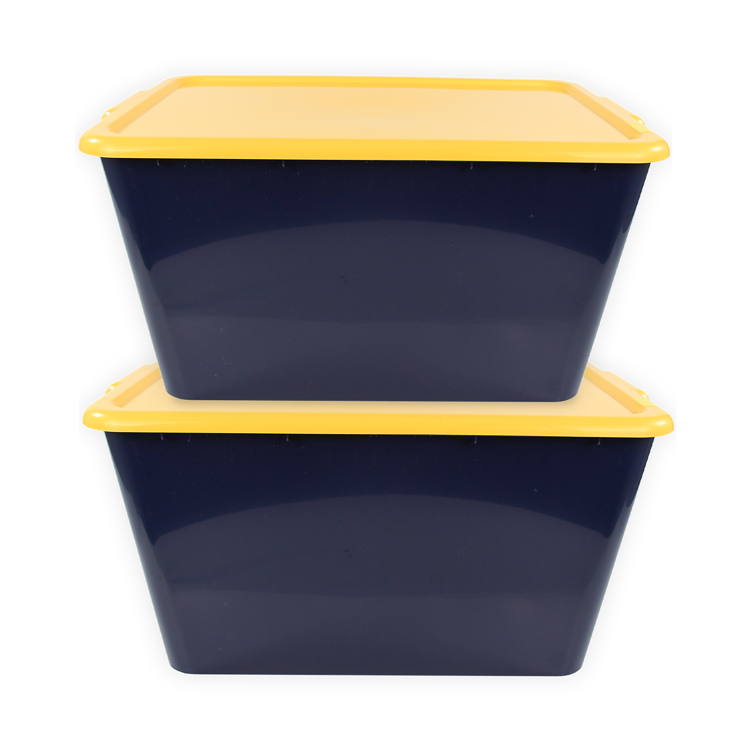 SimplyKleen 14.5-gal. (58-qt.) Fan-Tastic Plastic Storage Containers, 6 Team Color Options,(Pack of 2 or 4)